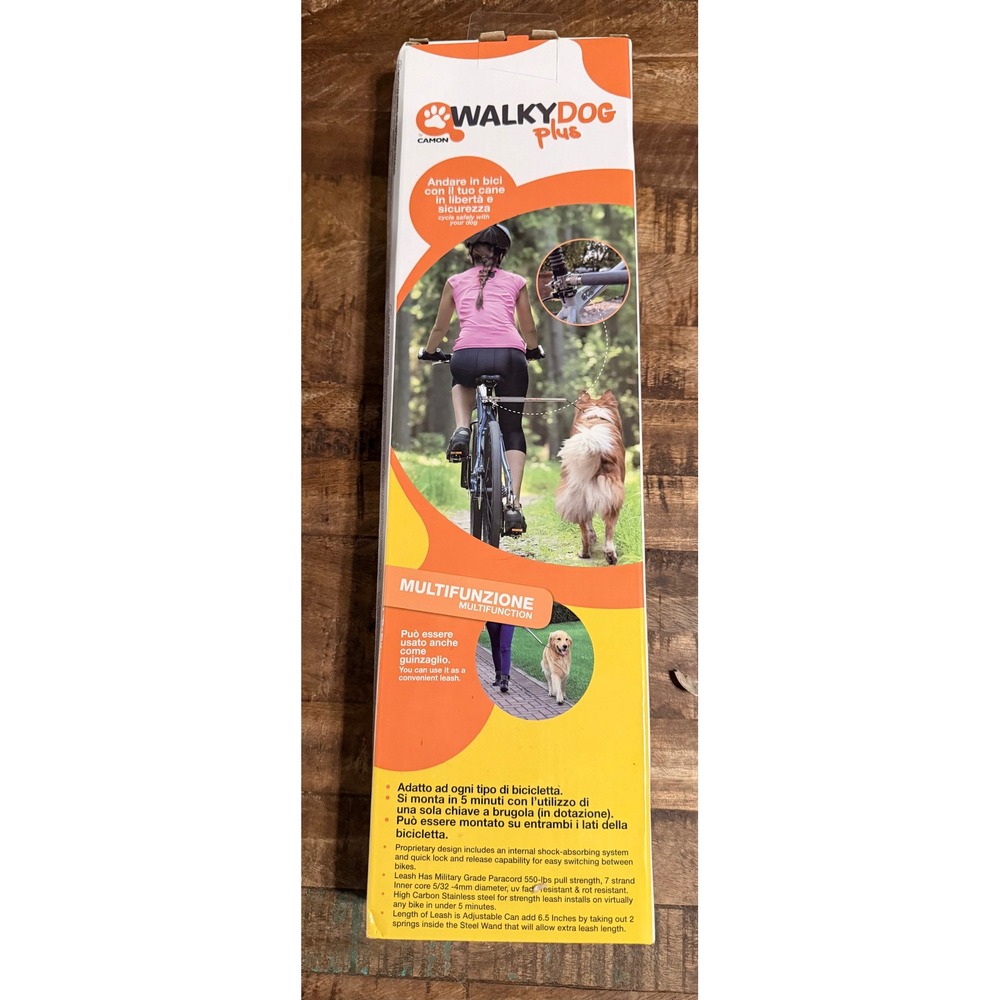WalkyDog Plus Hands Free Bicycle Dog Leash Mount Extender Multi Function